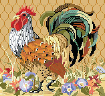 King of the Roost - Cross Stitch Pattern