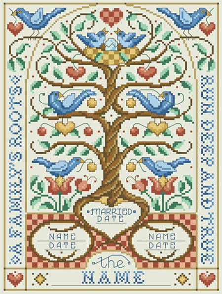 A Family's Roots - Cross Stitch Pattern