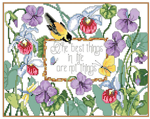 The Best Things - Cross Stitch Pattern