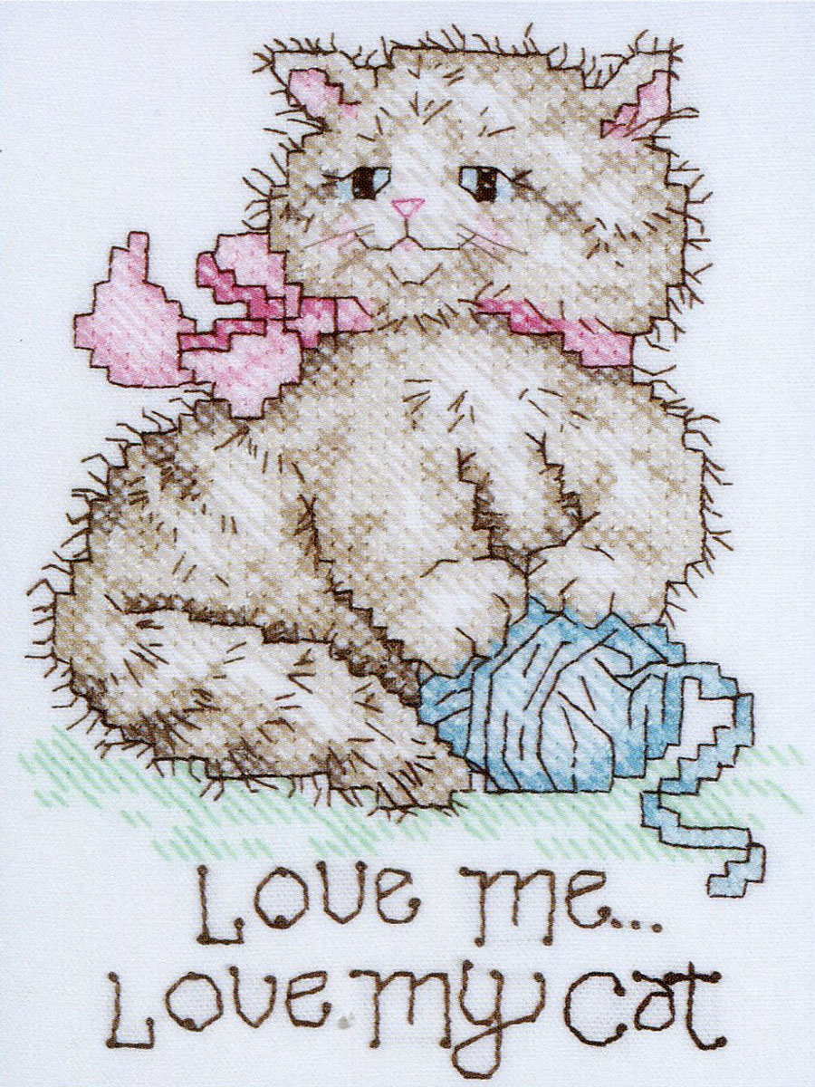Love Me Love My Cat - Cross Stitch Pattern
