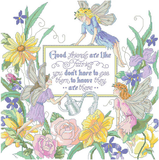 Fairy Friends - Cross Stitch Pattern