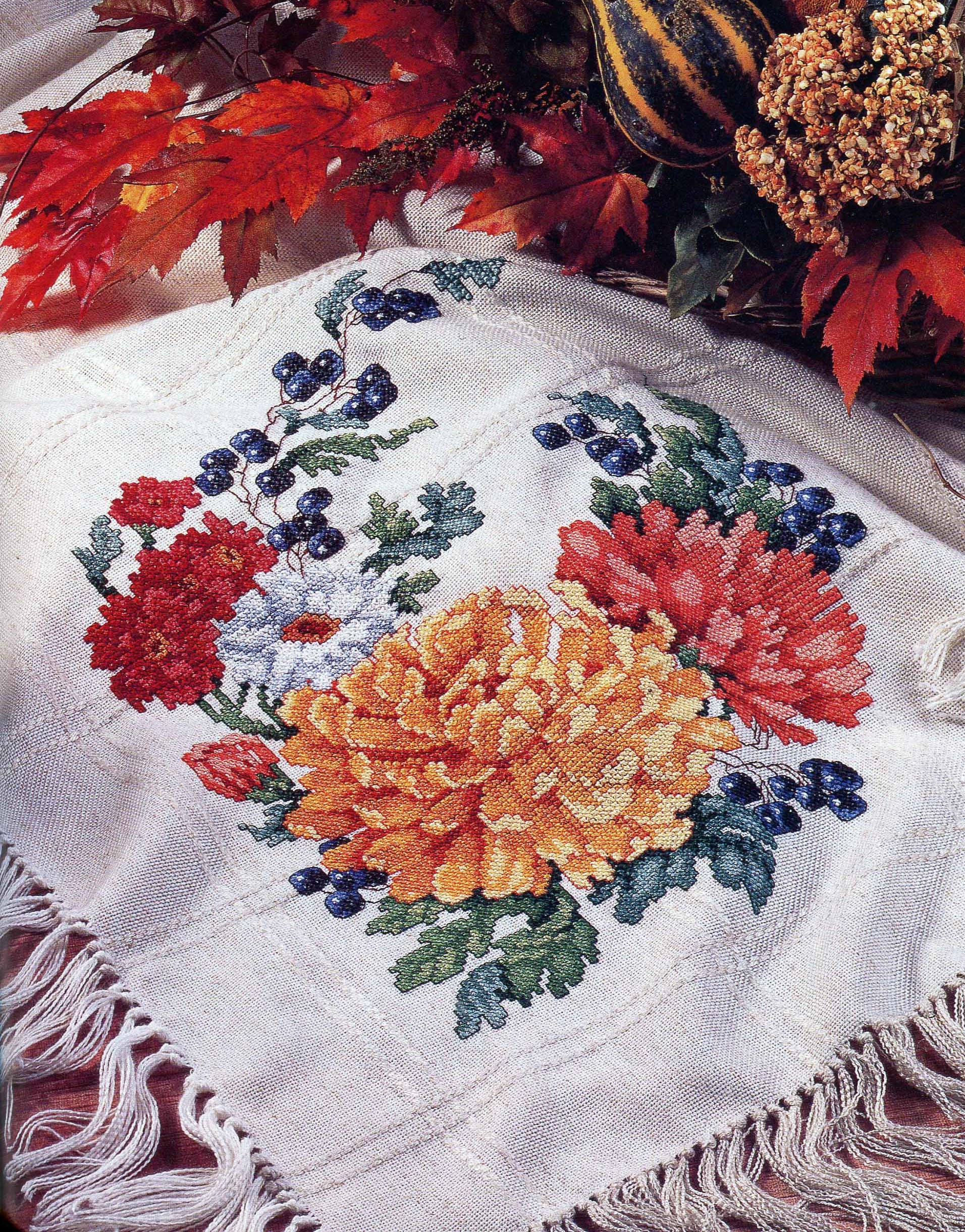 Chrysanthemums - Cross Stitch Pattern