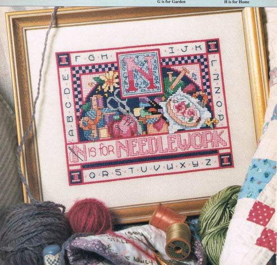 N is for Needlework - Cross Stitch Pattern