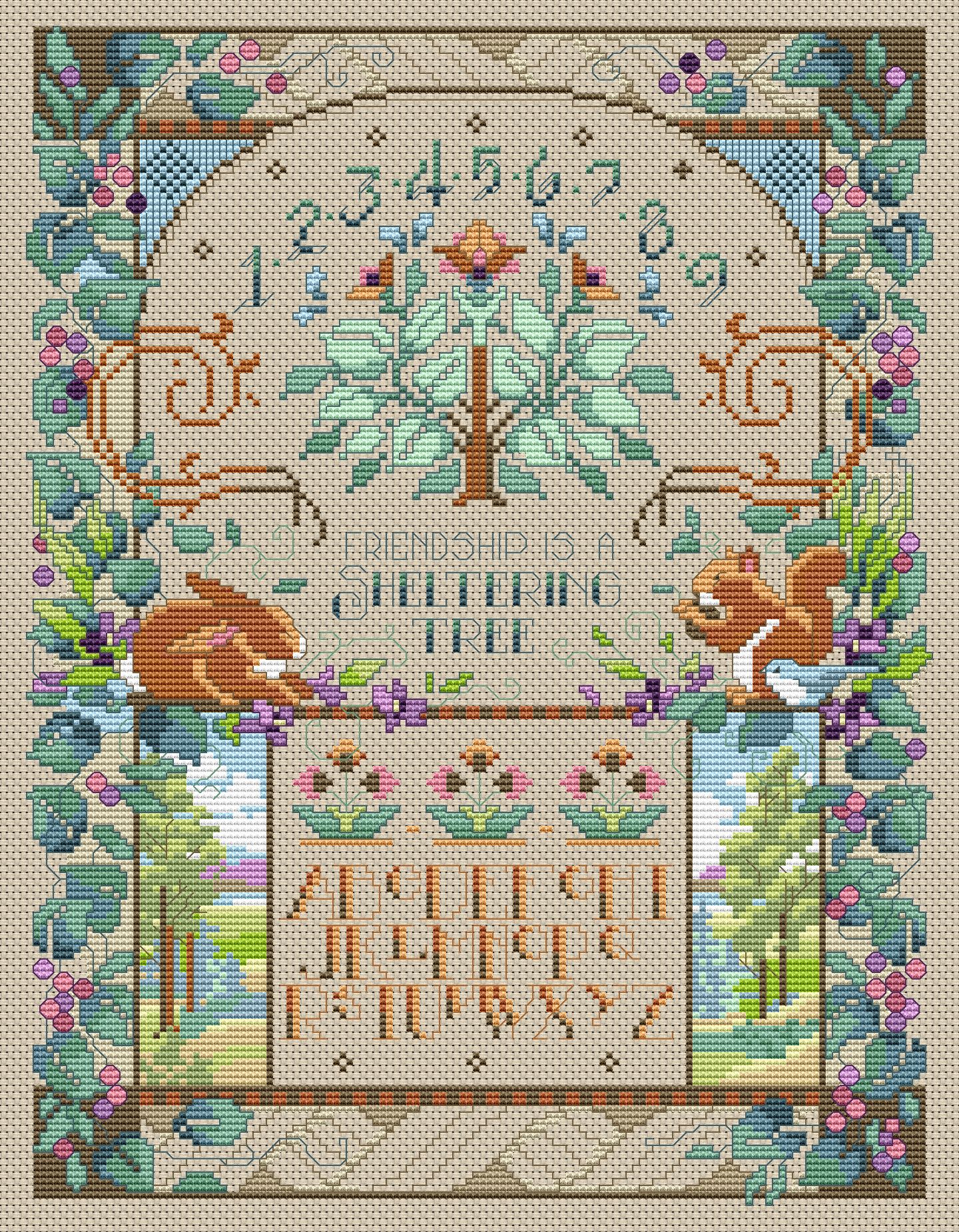 Friendship Sampler - Cross Stitch Pattern