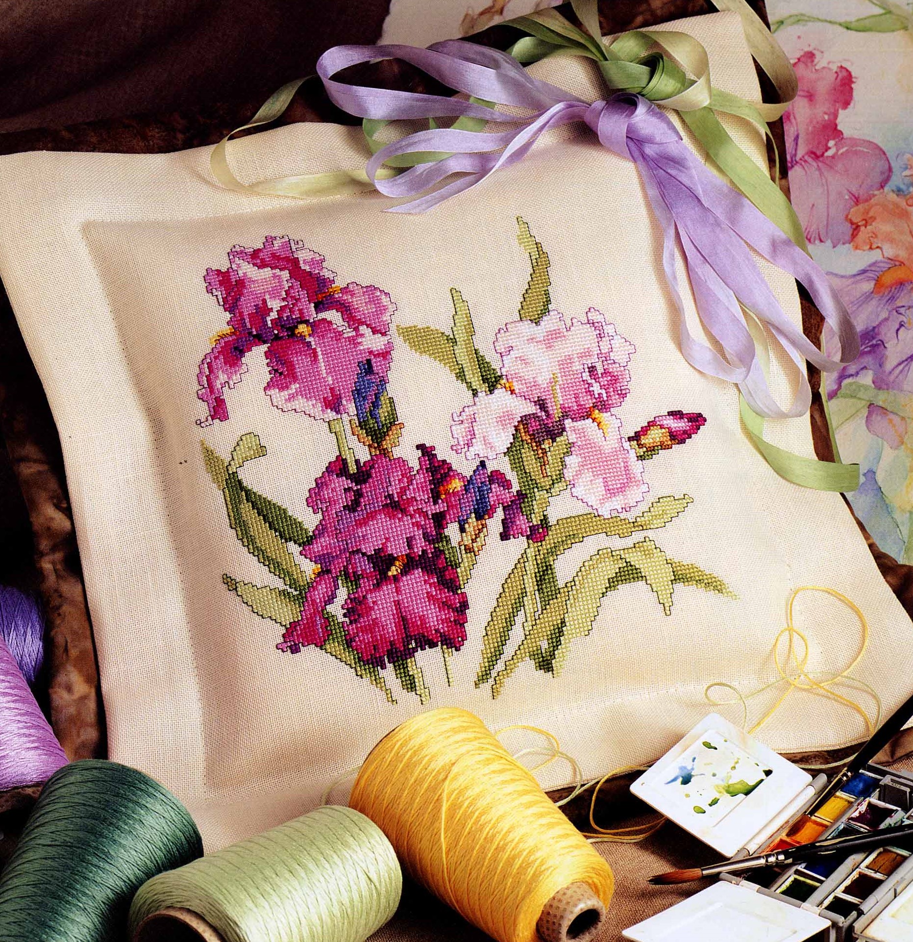 Iris Portrait - Cross Stitch Pattern