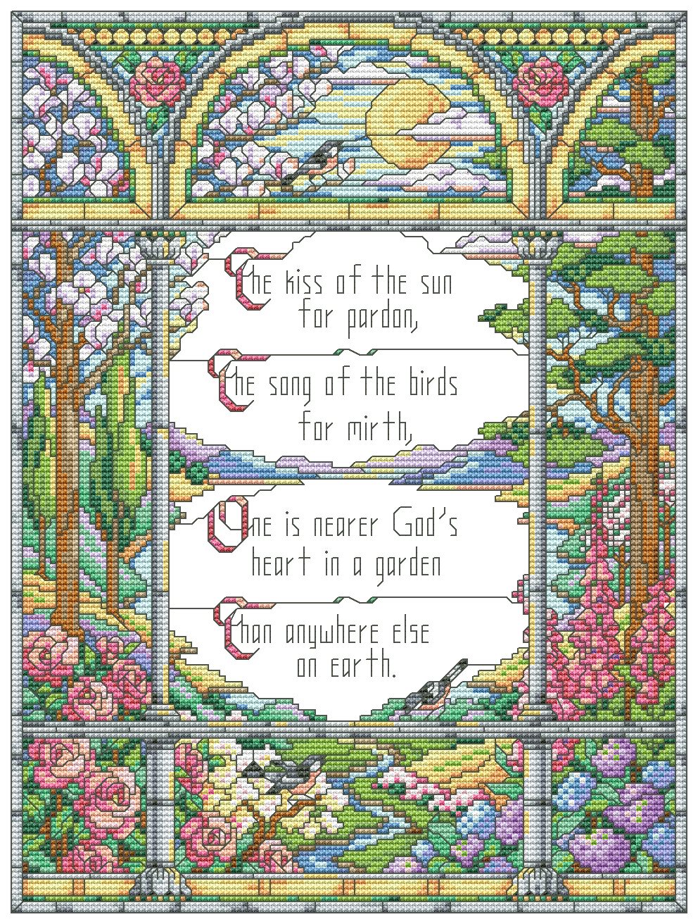 Garden Reflections - Cross Stitch Pattern