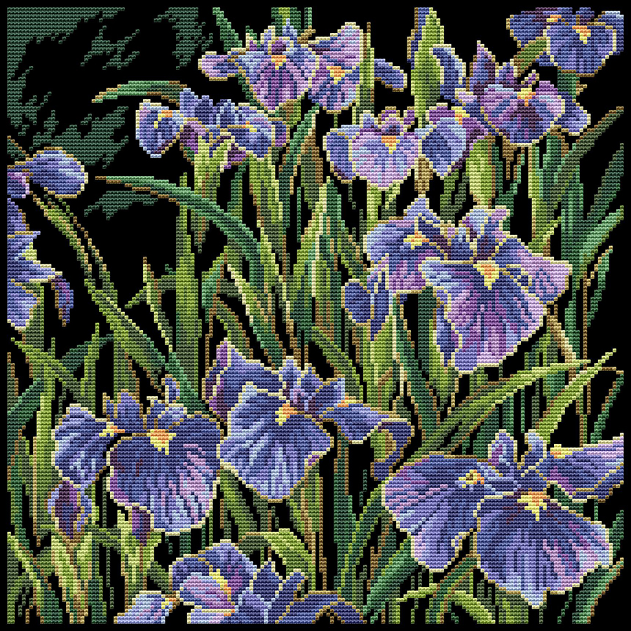 Irises - Cross Stitch Pattern