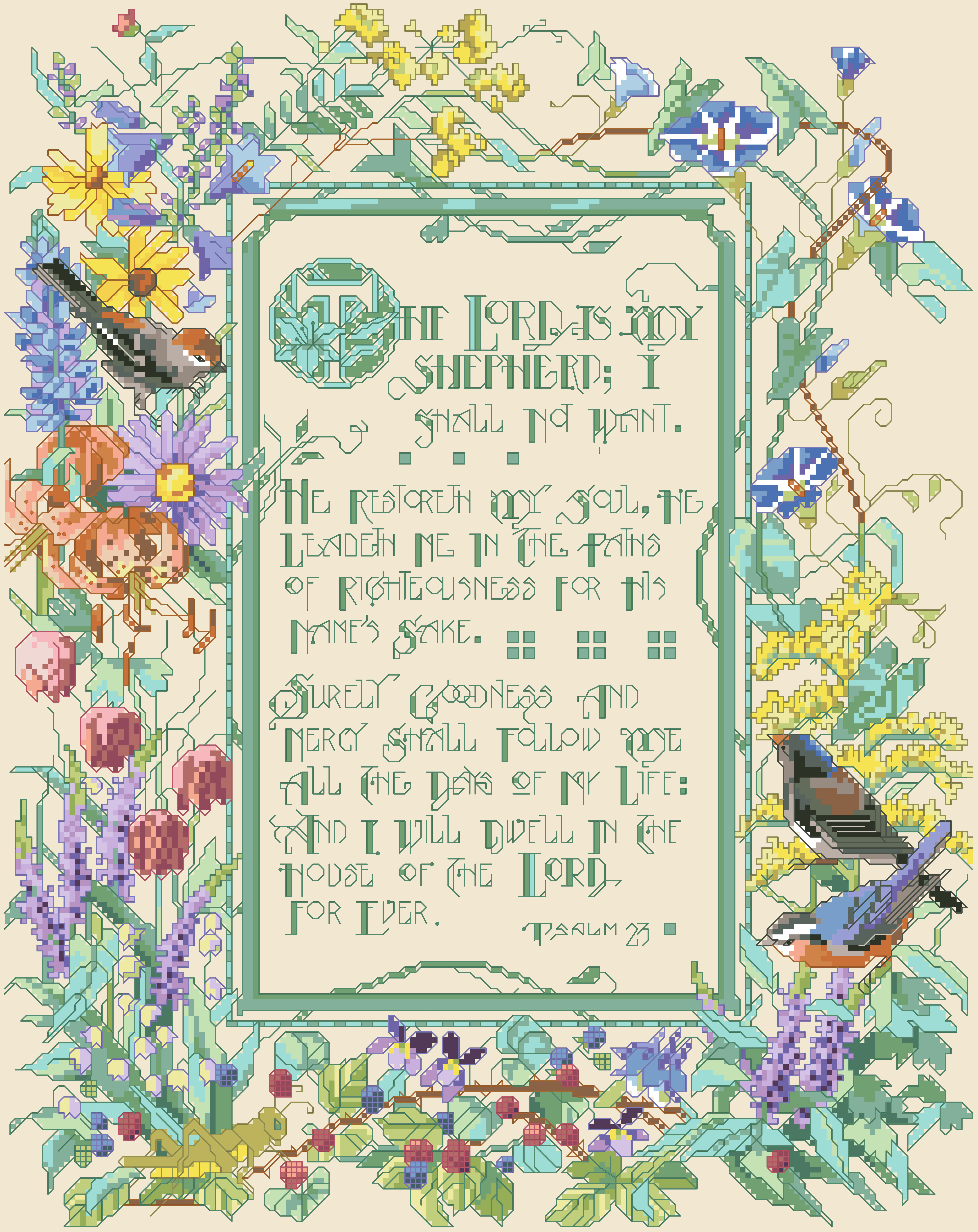 Wildflowers - Cross Stitch Pattern