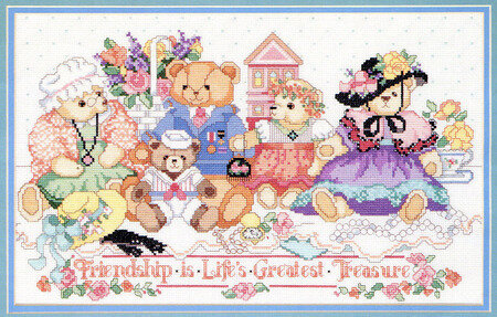 Friendship Bears - Cross Stitch Pattern