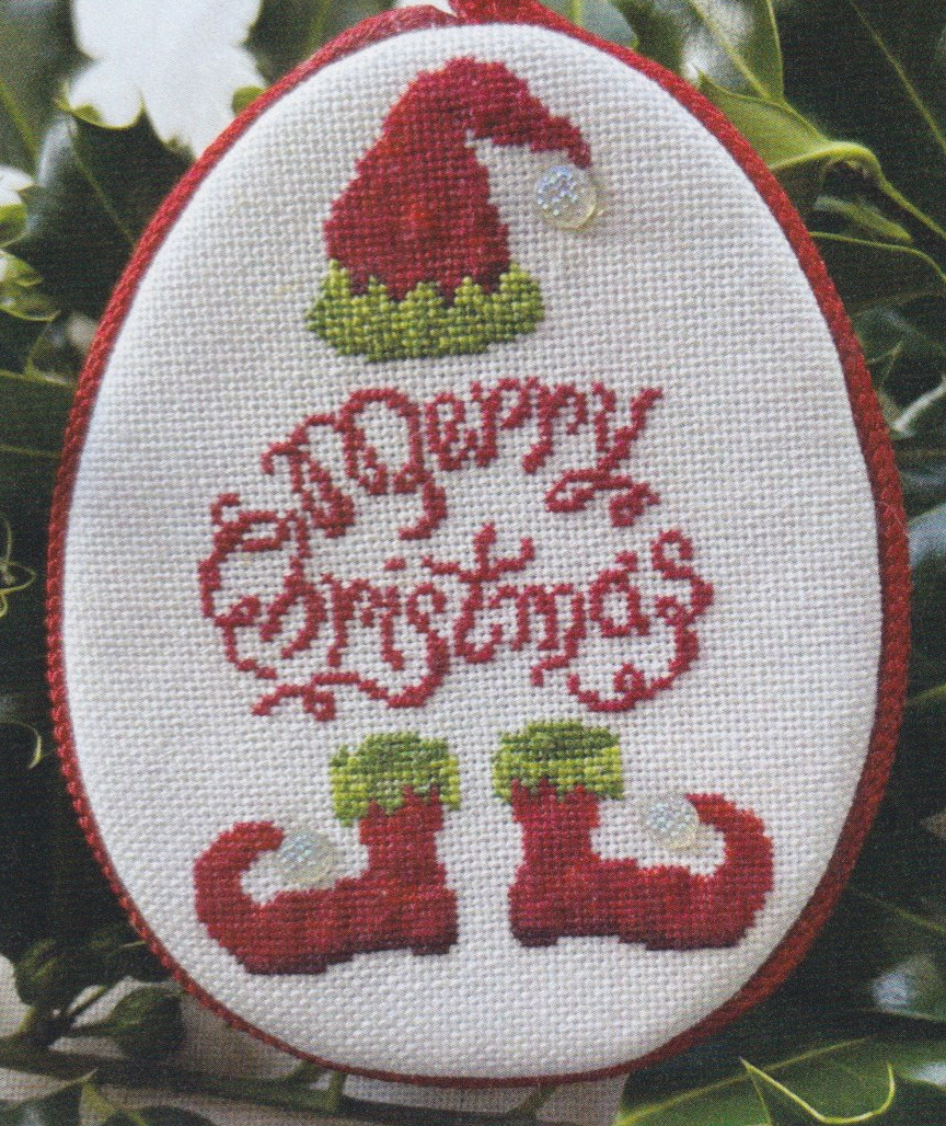 Santa's Hat and Boots - Christmas Cross Stitch Pattern