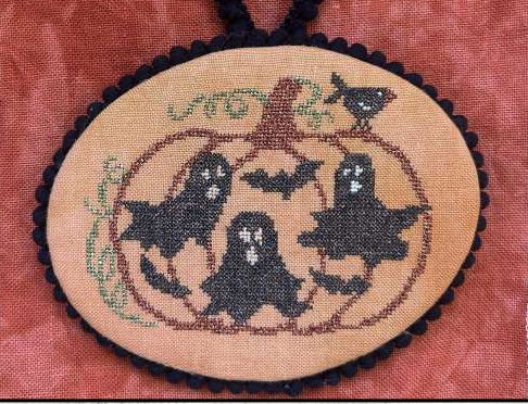 Ghosted Pumpkin - Halloween Cross Stitch Pattern