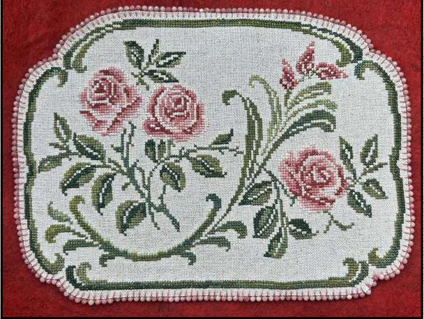 Vintage Pink Rosaprima - Cross Stitch Pattern