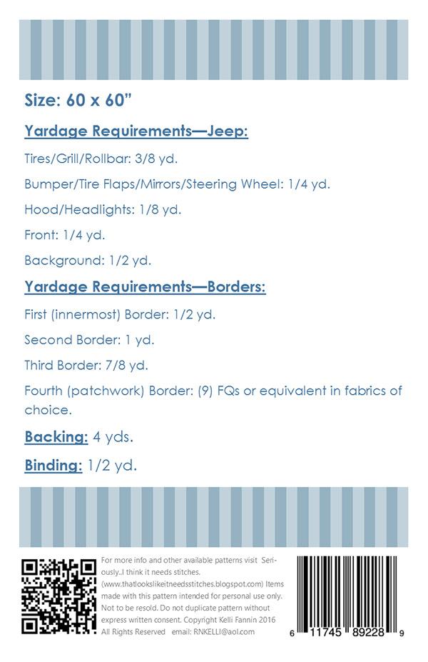 Off Road - Quilt Pattern