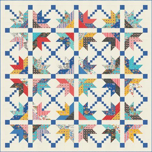 Julia - Quilt Kit, zoomed in. Select this picture to zoom back out.