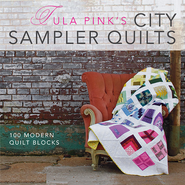 Tula Pinks City Sampler Quilts - Quilt Pattern, zoomed in. Select this picture to zoom back out.