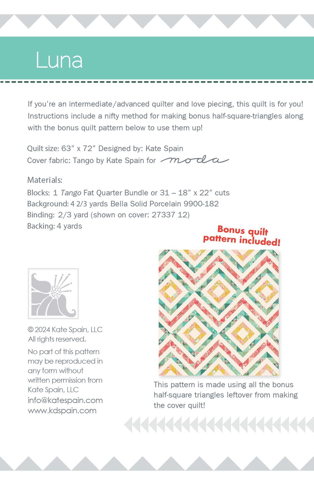 Luna - Quilt Pattern