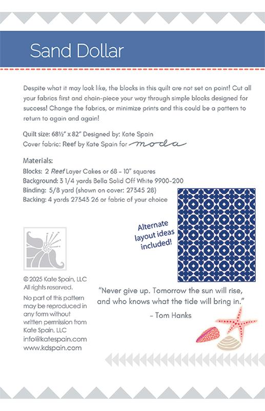 Sand Dollar - Quilt Pattern