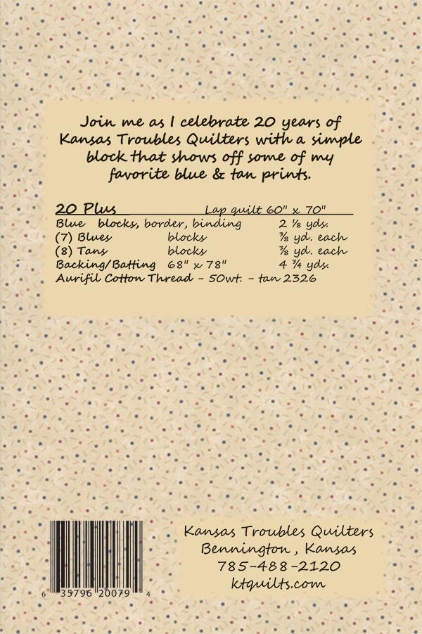 20 Plus - Quilt Pattern
