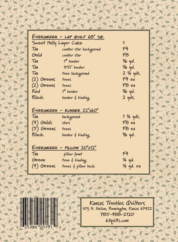 Evergreen - Quilt Pattern