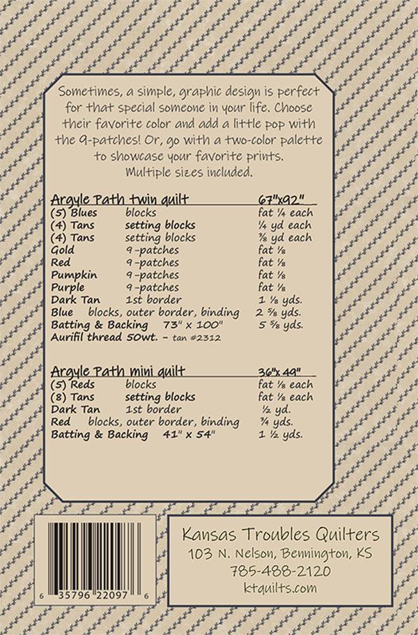 Argyle Path - Quilt Pattern