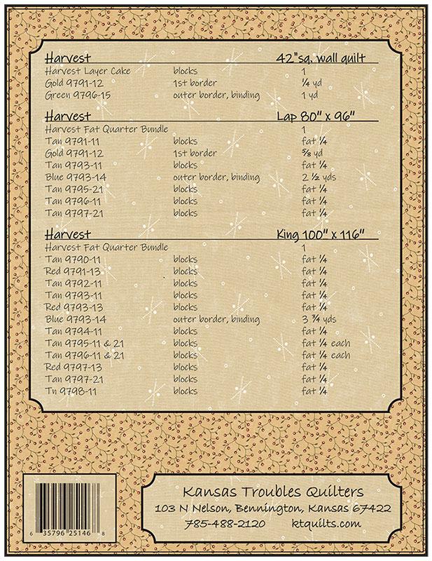 Harvest - Quilt Pattern