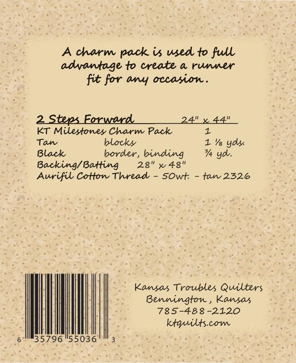 2 Steps Forward - Quilt Pattern