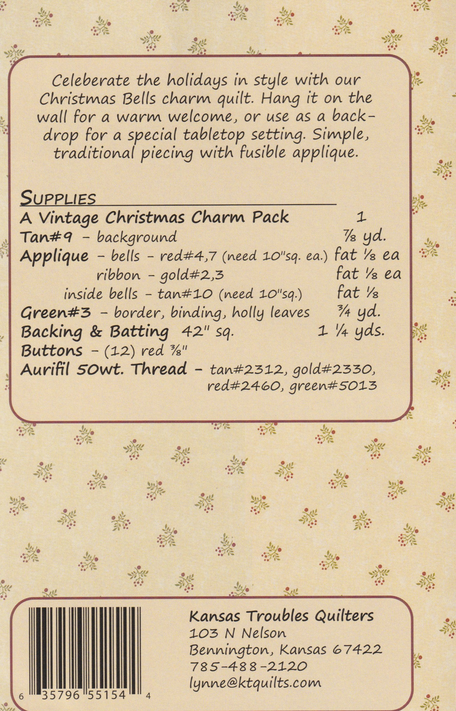 Christmas Bells - Quilt Pattern