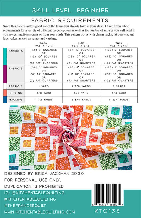 The Frances Quilt - Quilt Pattern