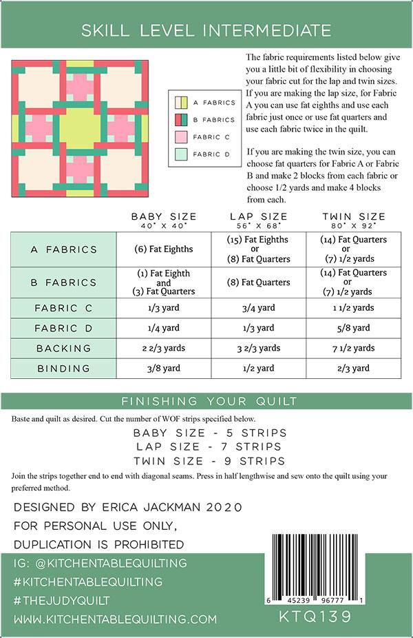 The Judy Quilt - Quilt Pattern