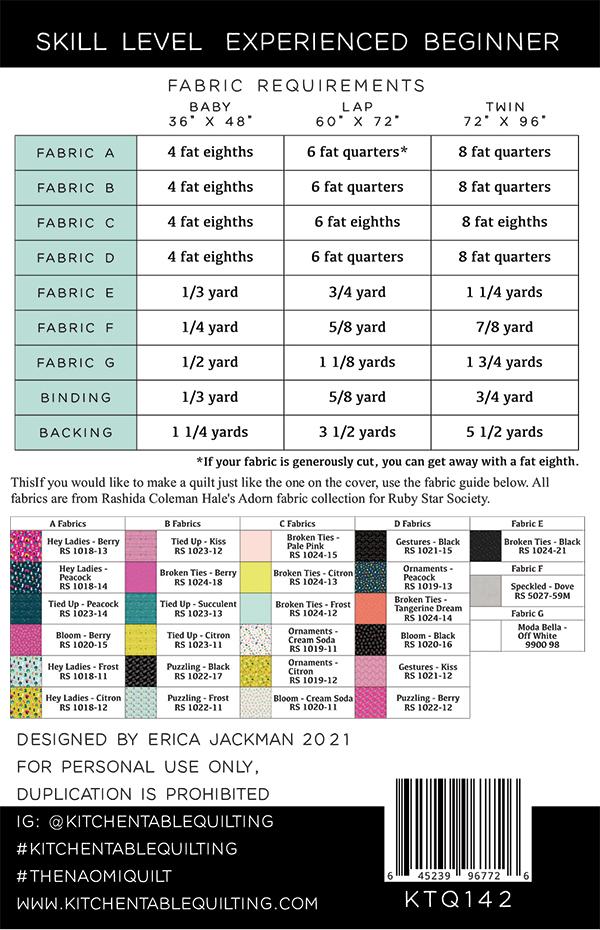 The Naomi Quilt - Quilt Pattern