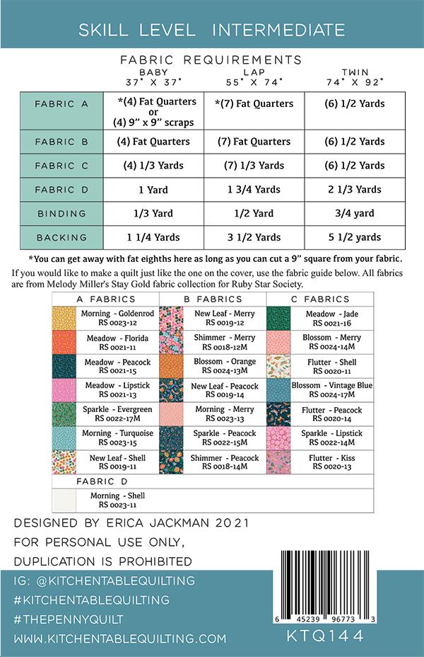 The Penny Quilt - Quilt Pattern