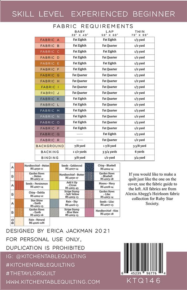 The Taylor Quilt - Quilt Pattern
