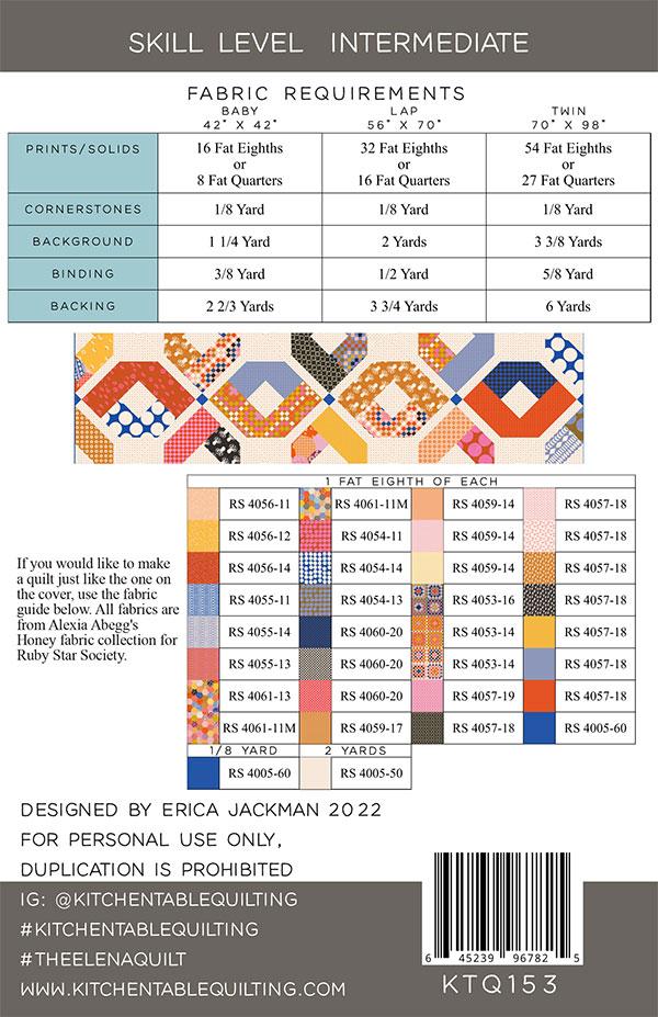 The Elena Quilt - Quilt Pattern