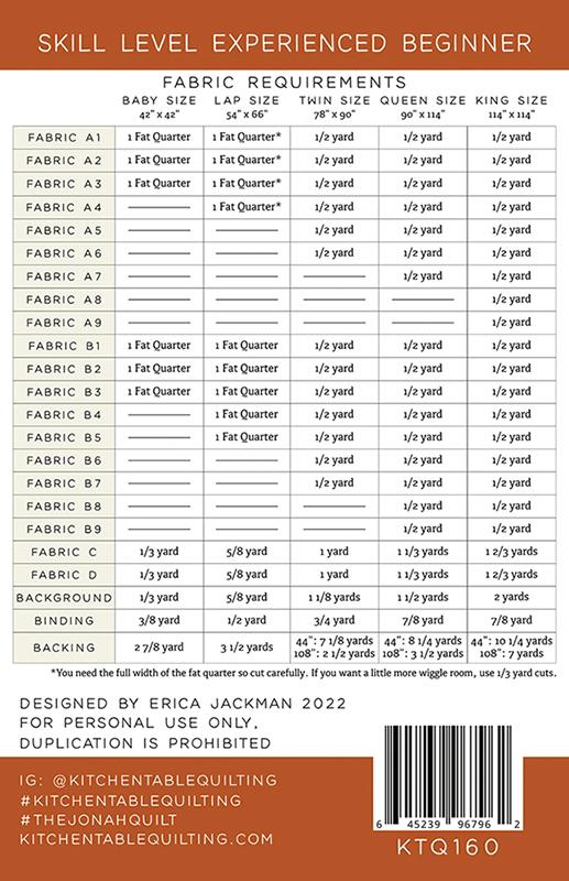 The Jonah Quilt - Quilt Pattern