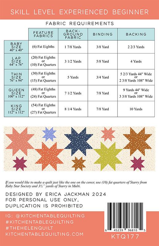 The Helen Quilt - Quilt Pattern