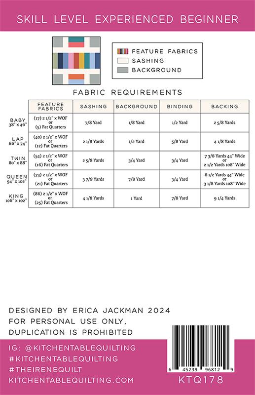 The Irene Quilt - Quilt Pattern