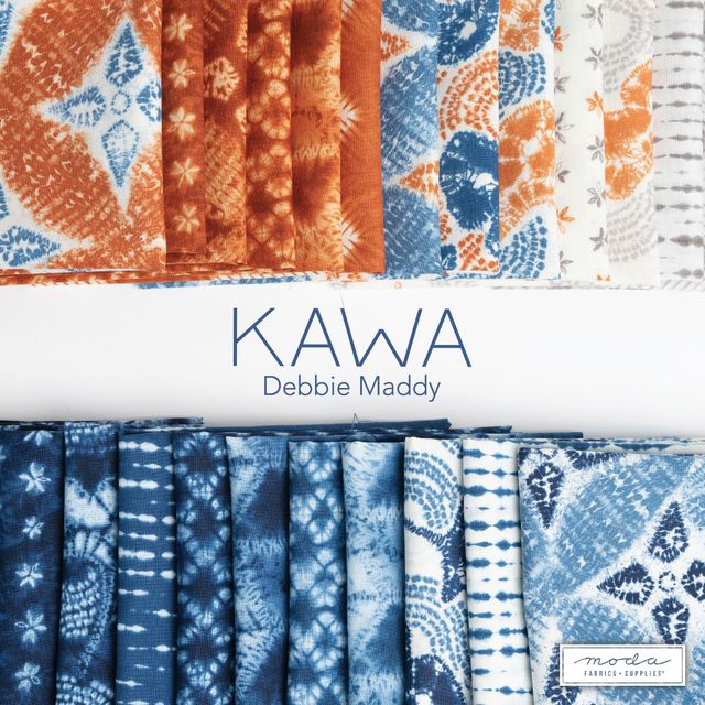 Kawa Rust - Sumida Geometric Shibori - Quilt Fabric