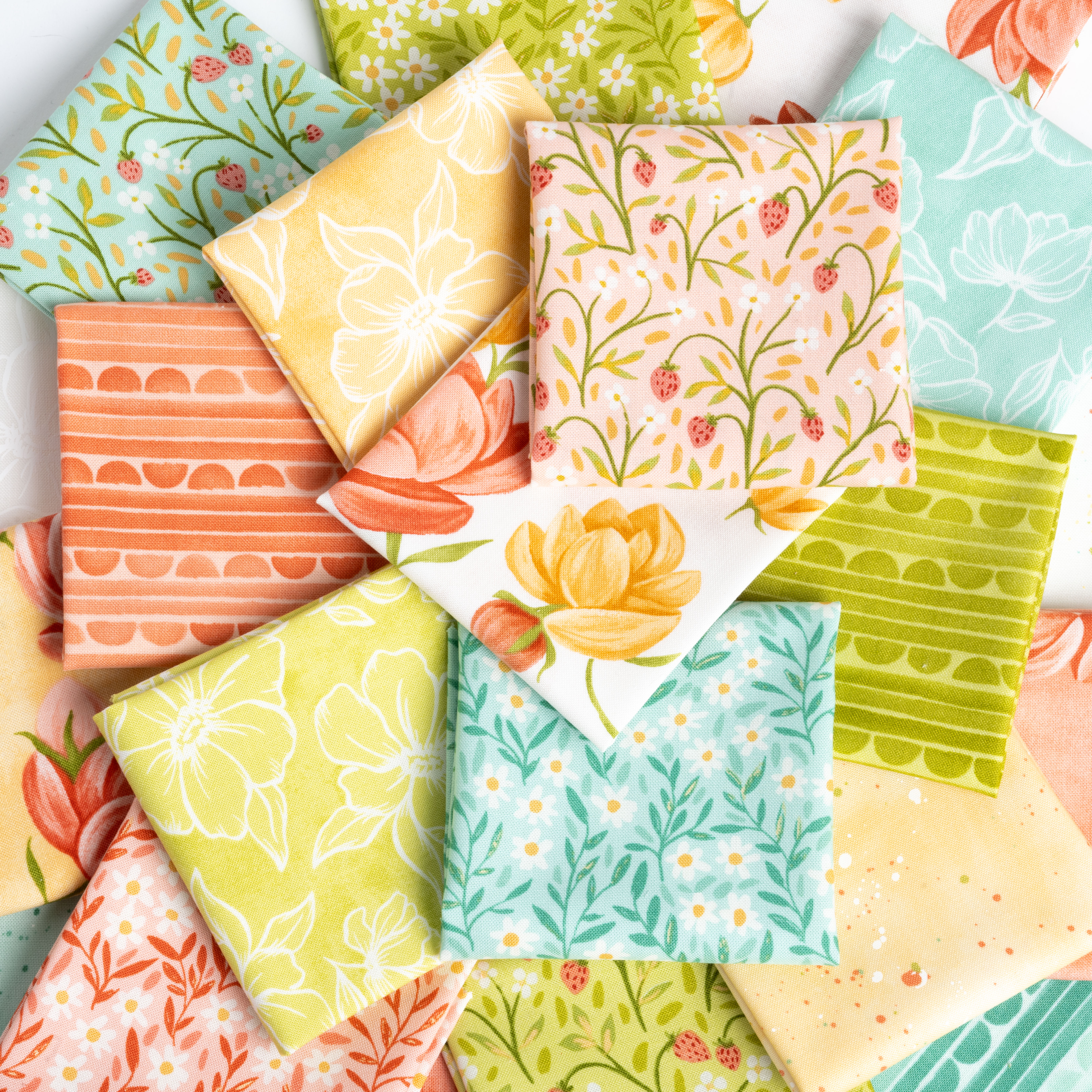 Kindred Poppy - Sunshine - Quilt Fabric