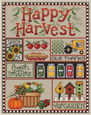 Happy Harvest - Cross Stitch Pattern