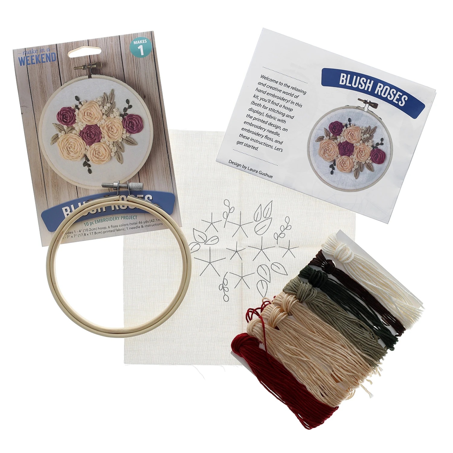 Blush Rose - Embroidery Kit