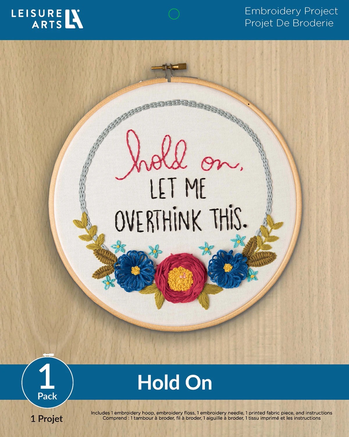 Hold On - 8" Embroidery Kit