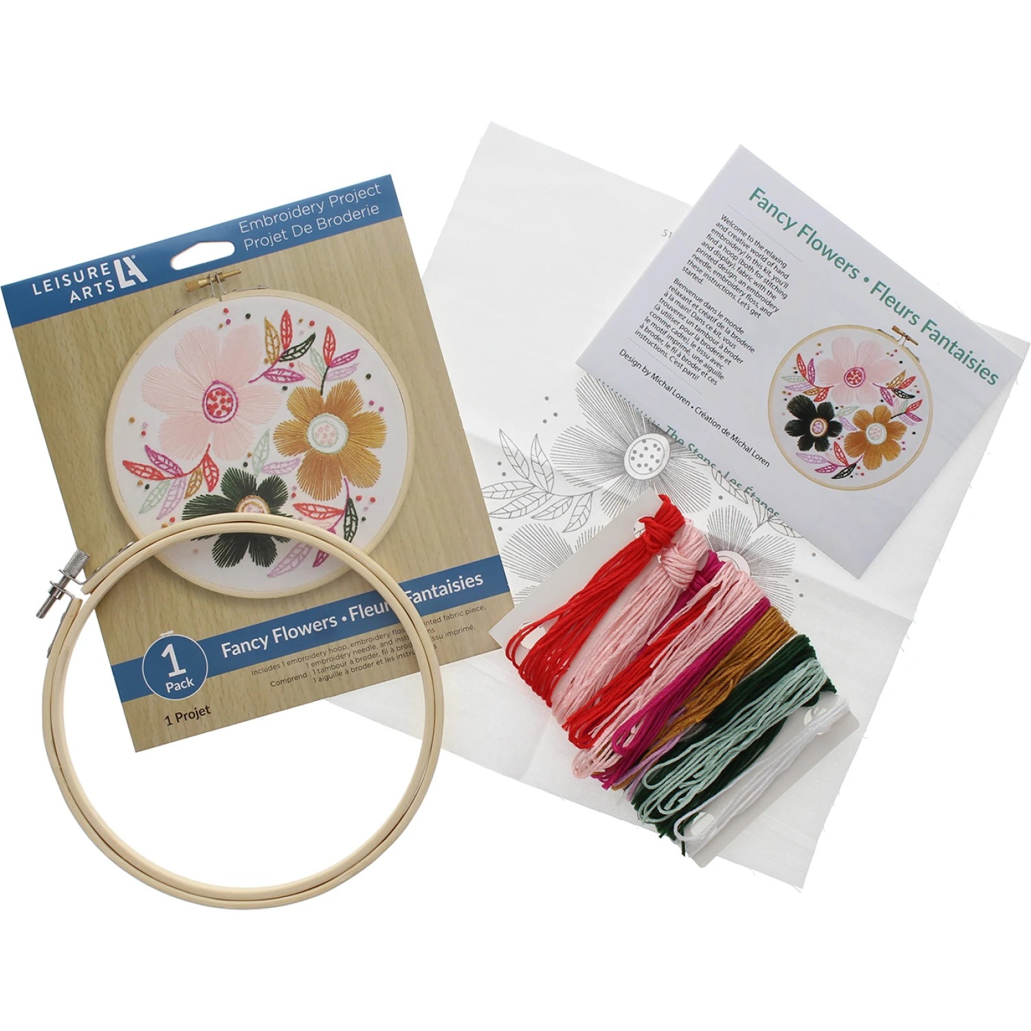 Fancy Flowers - Embroidery Kit
