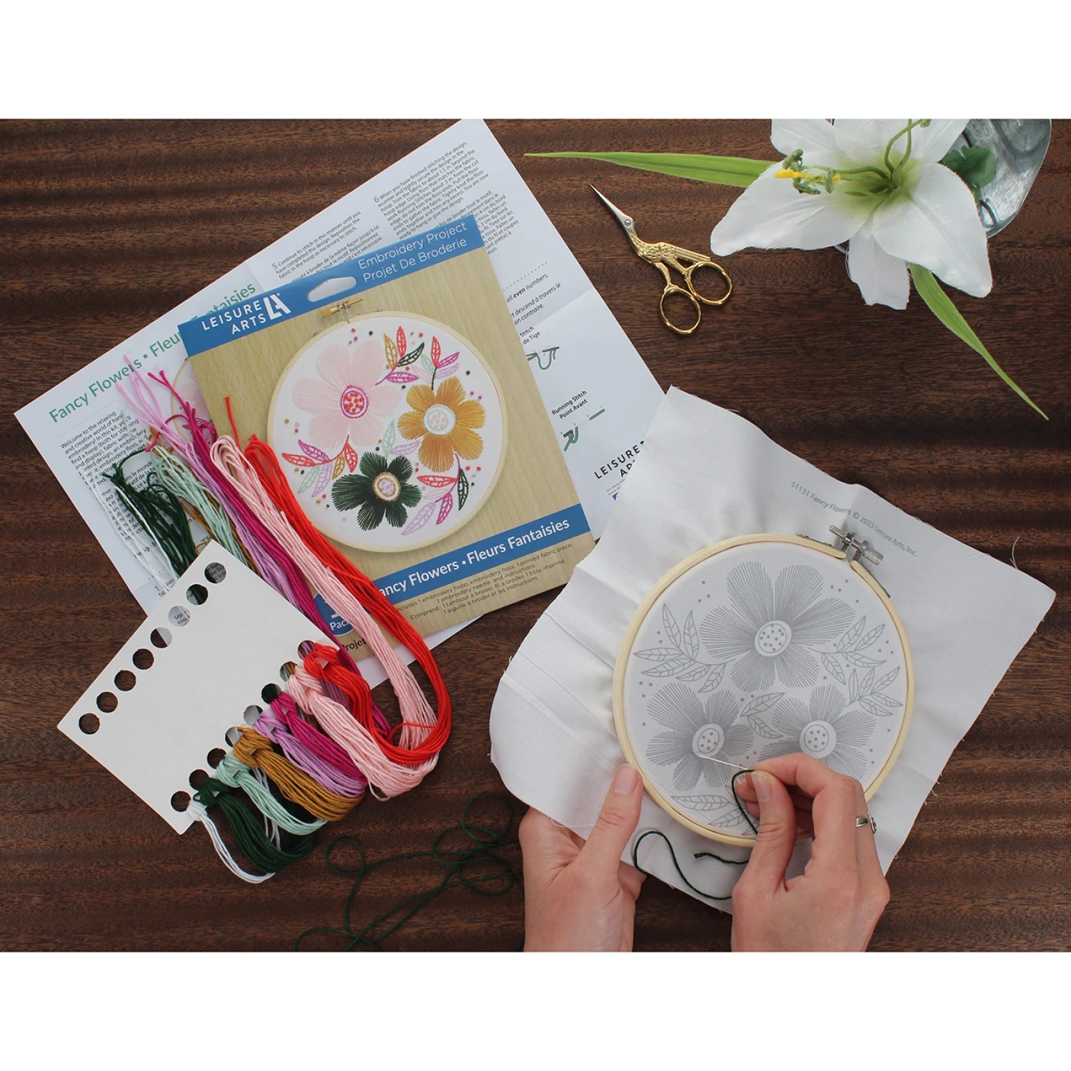 Fancy Flowers - Embroidery Kit