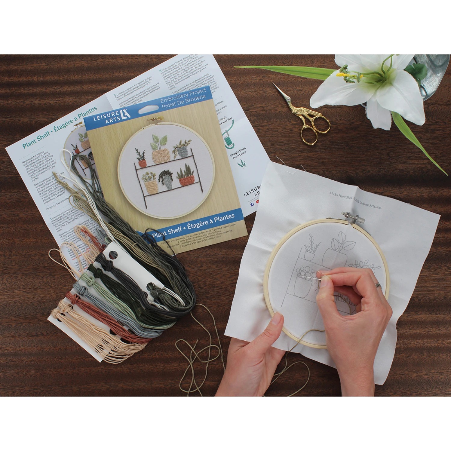 Plant Shelf - Embroidery Kit