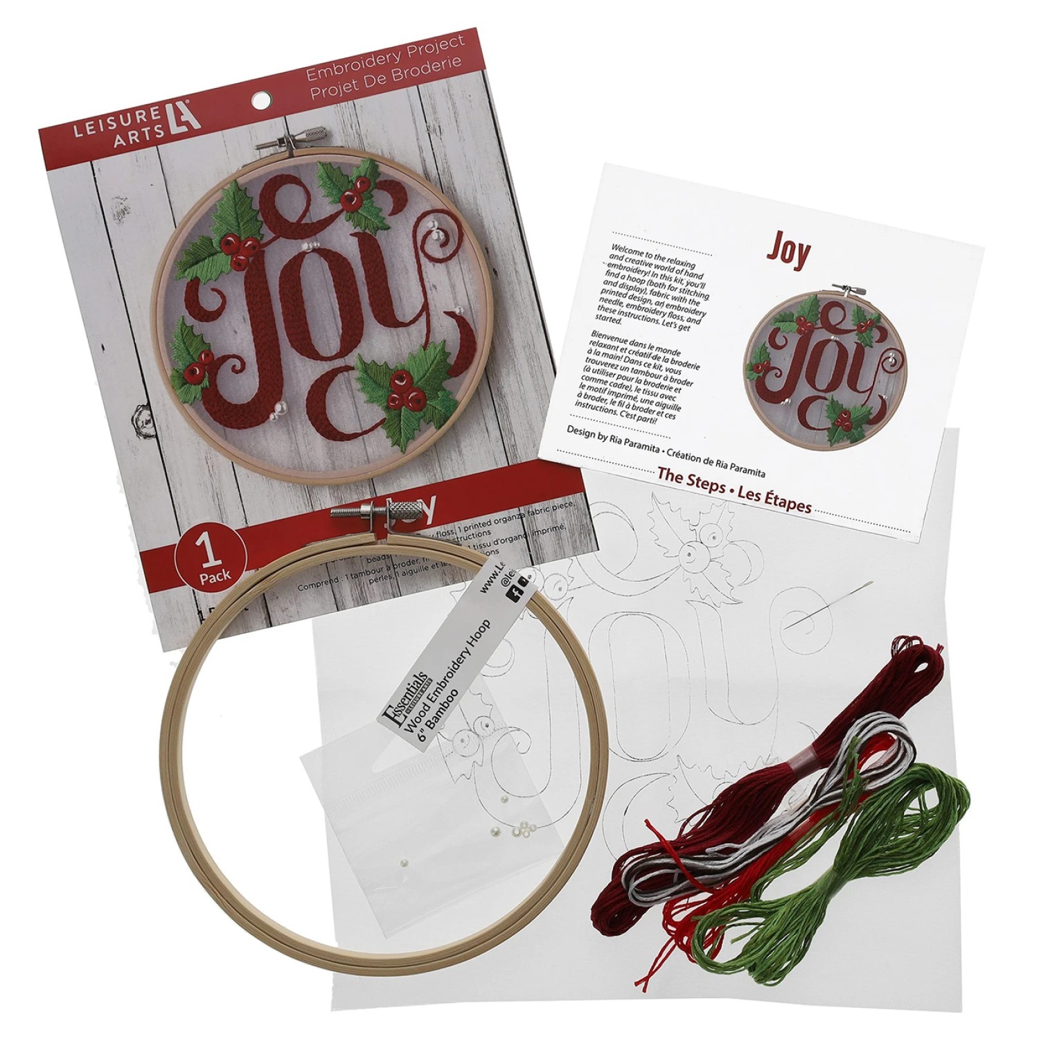 Joy - Christmas Embroidery Kit