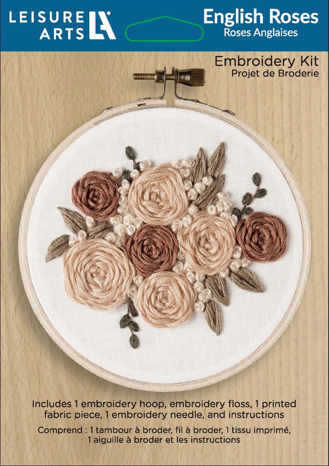 English Roses - 4" Embroidery Kit