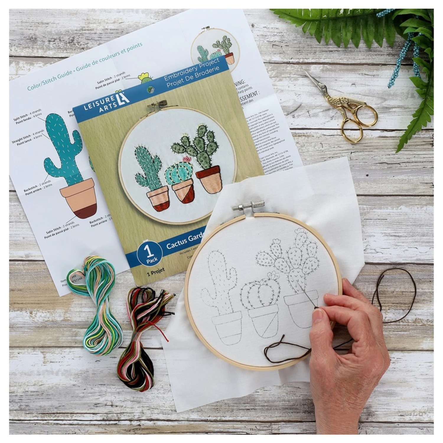 Cactus Garden - Embroidery Kit