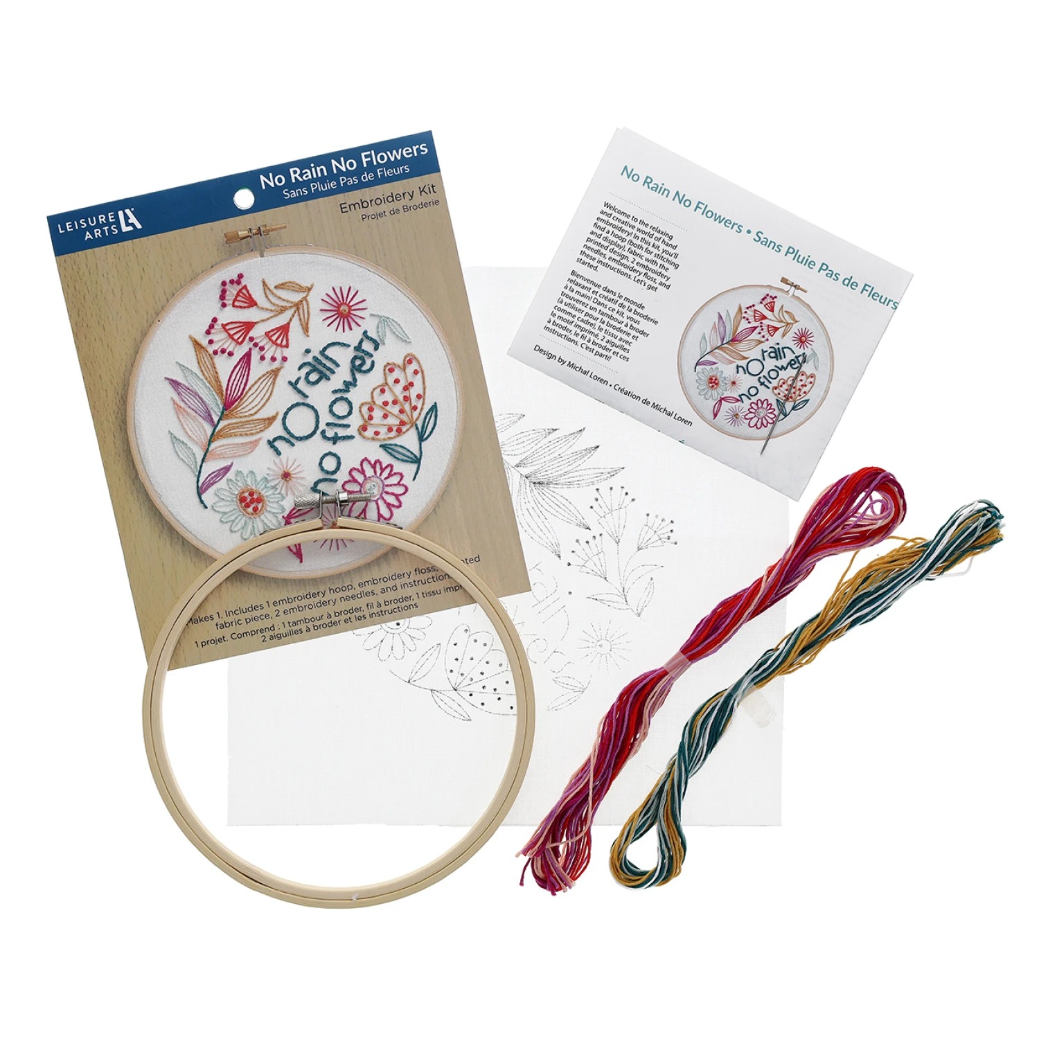 No Rain No Flowers - Embroidery Kit
