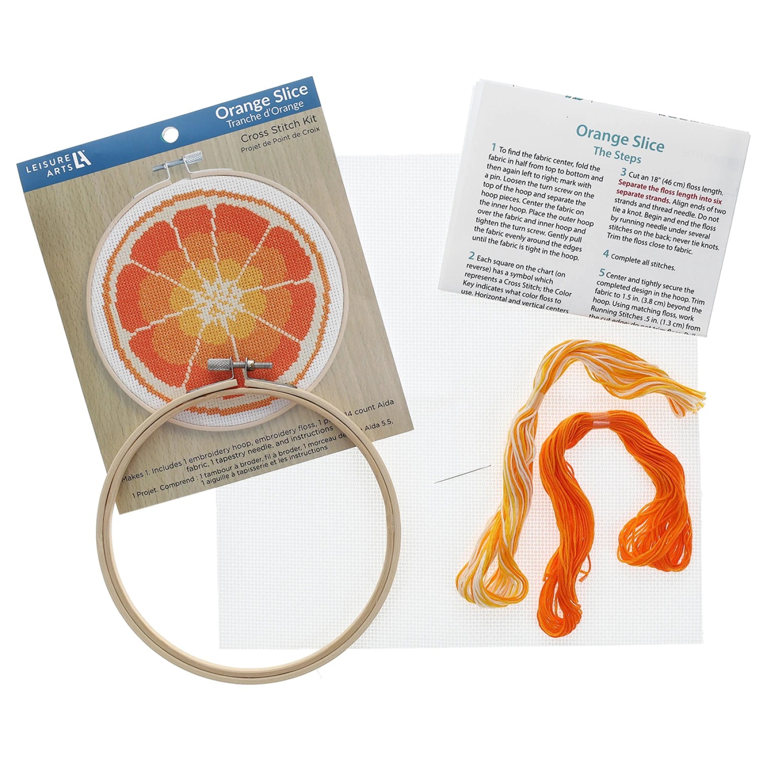 Orange Slice - Embroidery Kit