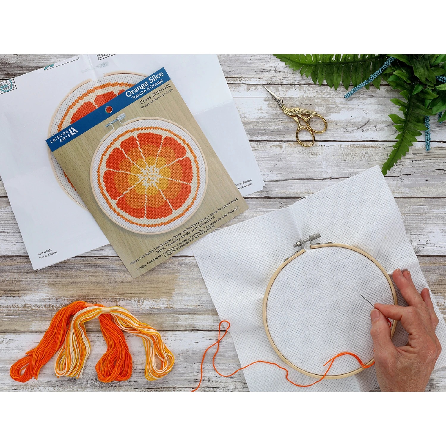 Orange Slice - Embroidery Kit